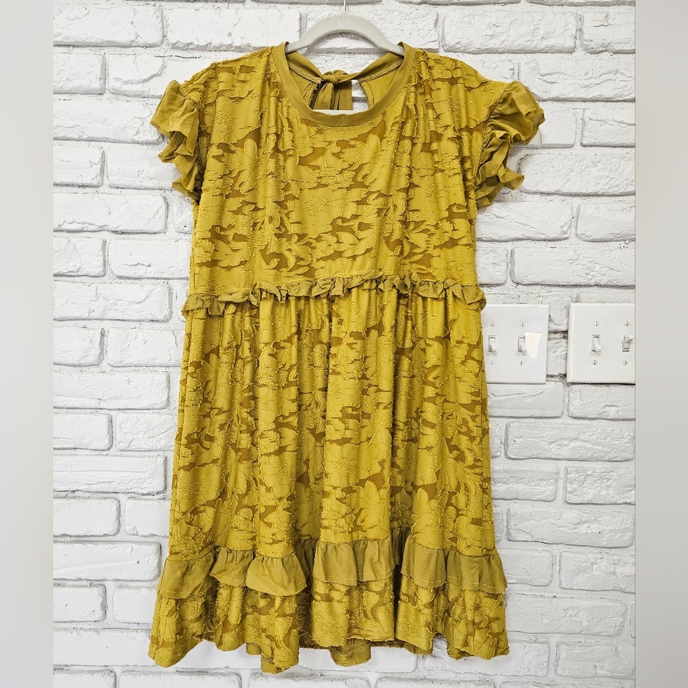 Anthropologie NWT mini ruffle dress M